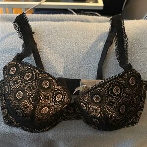 Aerie Black Lace Full-Coverage Bra